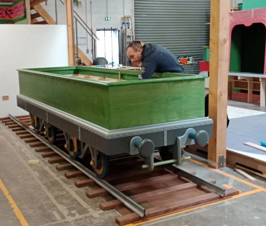 Le wagon de vitrine de Noël
